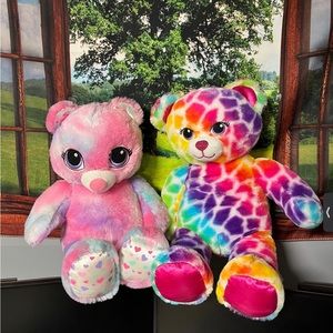 Build a Bear Cotton Candy and Lisa Frank Bears